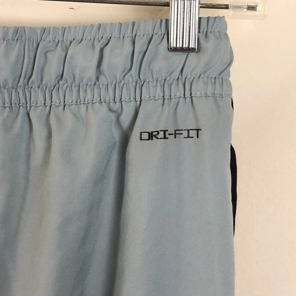 Air Jordan Joggers Track Pant Men's Sz S Light Blue Black Jumpman Ankle Zip Y2K
